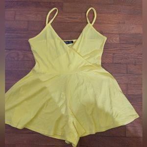 Boohoo Yellow Romper